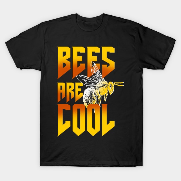 Bees Are Cool Beekeeper Bee T-Shirt by merchlovers